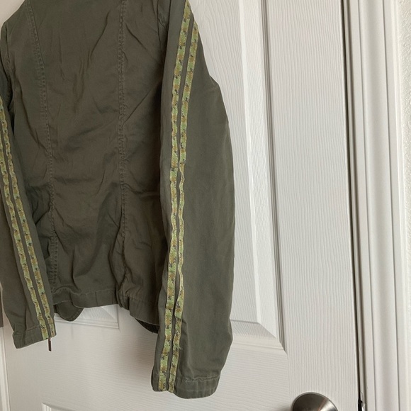 Anthropologie Stitch's Olivette Camo-Striped Utility Jacket Size Small S. - Picture 10 of 11